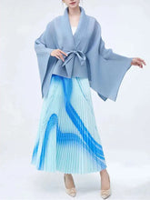 Modern Pleated Cardigan & Skirt Set